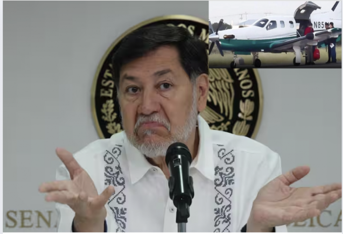 Noroña justifica como necesario vuelo en avión privado: “No tengo nada que transparentar”