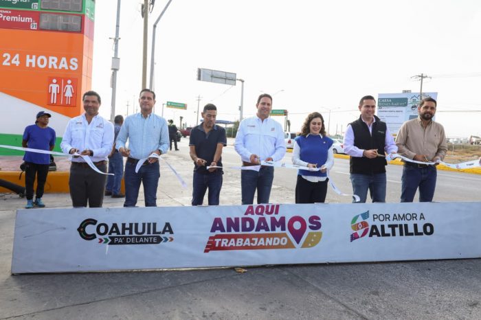 Entrega Javier Díaz agilización vial en Valdés Sánchez y Colosio