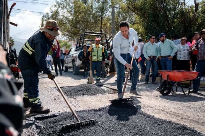 Supervisa Javier Díaz cuadrillas de “Aquí Andamos”