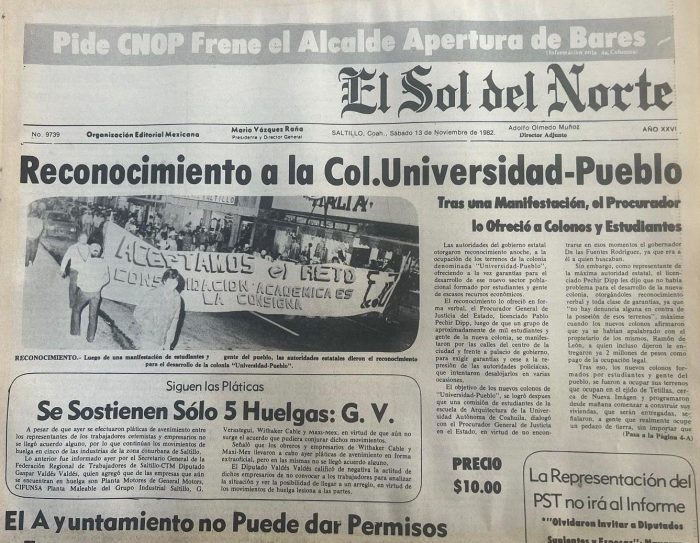Col. Universidad Pueblo: el día en que la dignidad se urbanizó Por Jaime Martínez Veloz