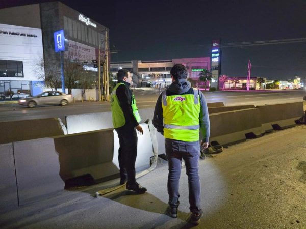 Supervisa Javier Díaz trabajos de alineación de muros de contención