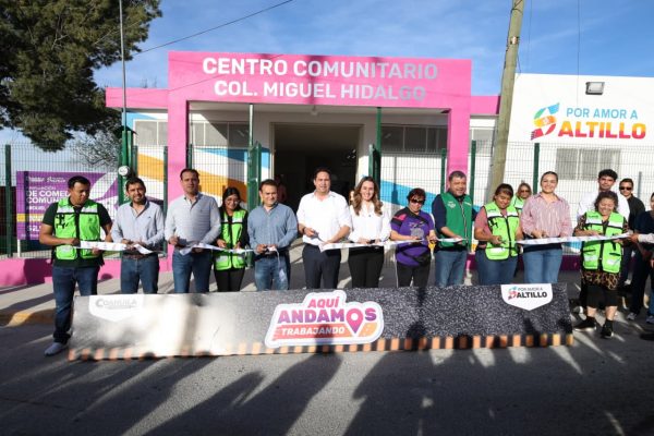 Entrega Javier Díaz rehabilitación del centro comunitario Hidalgo; suma un Espacio DIF