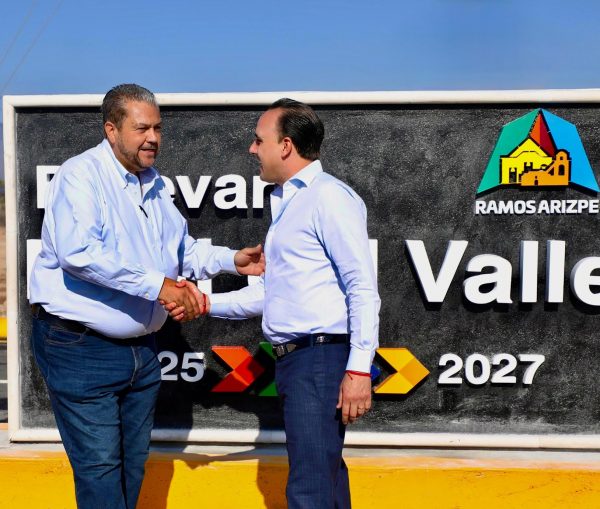 *En equipo con Manolo, entregan obra vial para Ramos Arizpe*