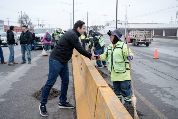 Supervisa Javier Díaz cuadrillas de “Aquí Andamos”