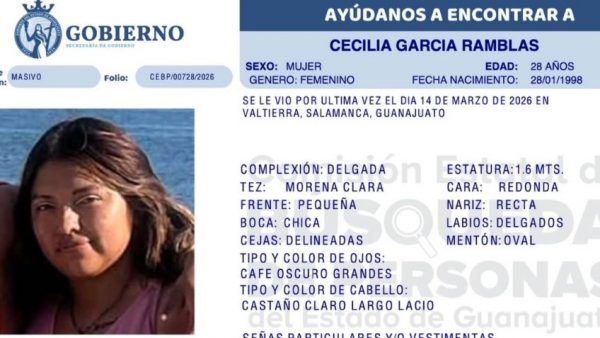 Localizan sin vida a la buscadora Cecilia García Ramblas; su hermano estaba desaparecido en Guanajuato desde 2021