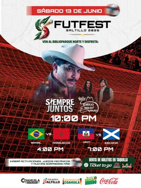 Invita Javier Díaz a disfrutar de la jornada de este sábado en el FUTFEST Saltillo 2026