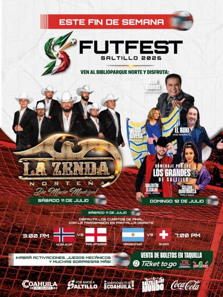 Disfruta este fin de semana de fútbol y música en el FUTFEST Saltillo 2026