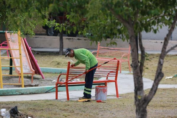 Refuerza Javier Díaz acciones de embellecimiento en plaza de la Condesa