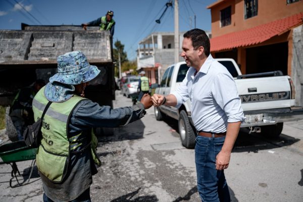 Supervisa Javier Díaz trabajos de cuadrillas “Aquí Andamos”