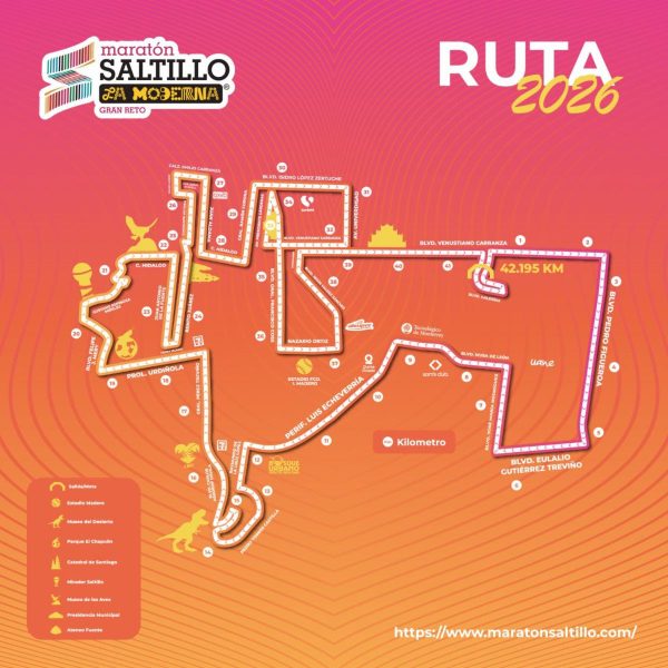 Es este domingo Maratón Saltillo La Moderna; habrá cierre de calles