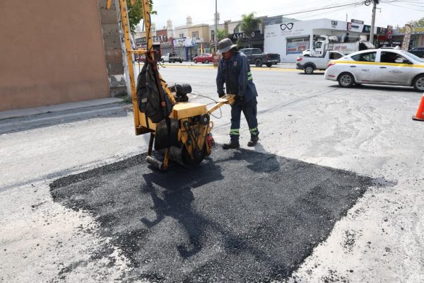 Avanza rehabilitación de pavimento en Loma Linda